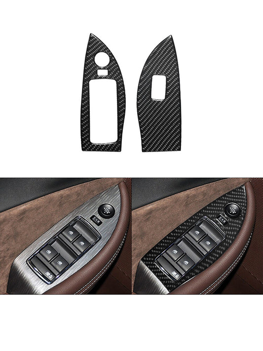2x Carbon Fiber Interior Defogger Vent Cover Trim For Tacoma 16-21 Black v