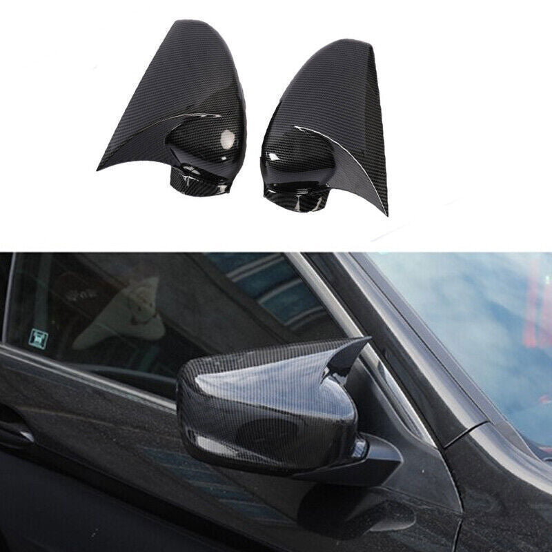Carbon Fiber OX Horn Rear View Side Mirror Cover Trim for Honda Accord 08-2013