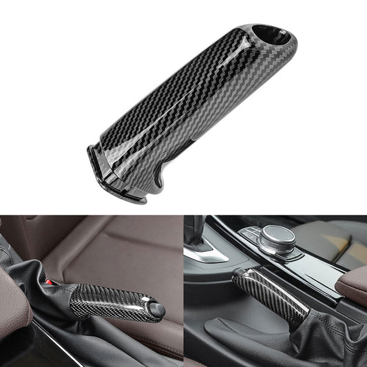Handbrake Brake Handle Cover Carbon Fiber Patter for BMW E46 E90 E92 F30 F32 Q