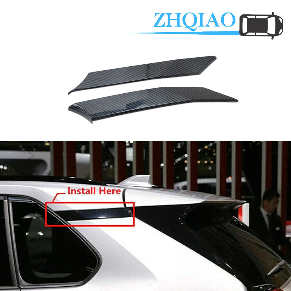 ABS Rear Door Window C Pillar Post Molding Cover Trim for Toyota RAV4 2019-2020
