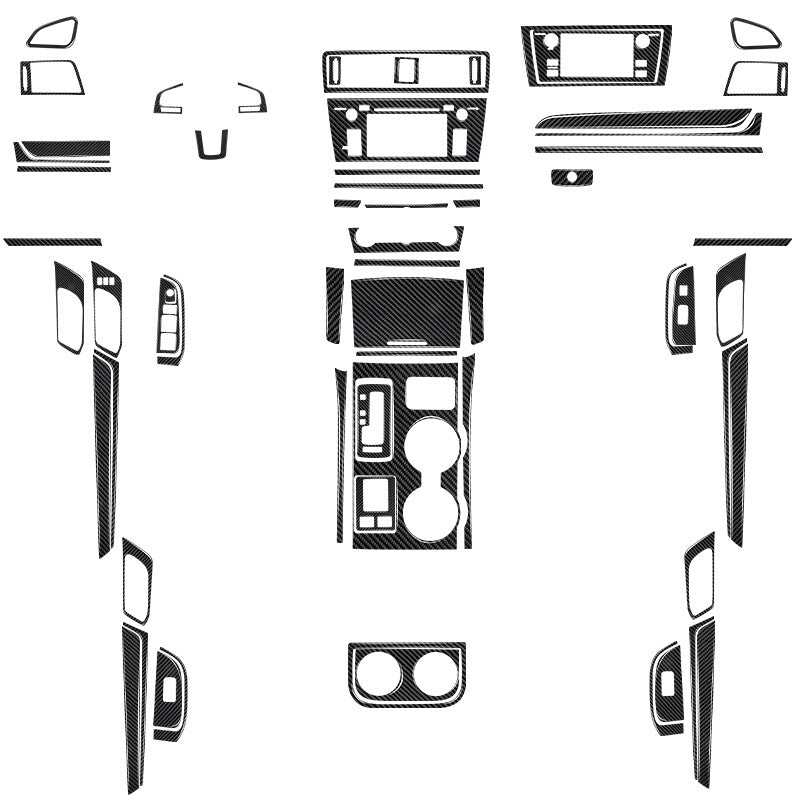 Carbon Fiber Interior Full Set Cover Trim for Subaru Outback Legacy 2015-2017