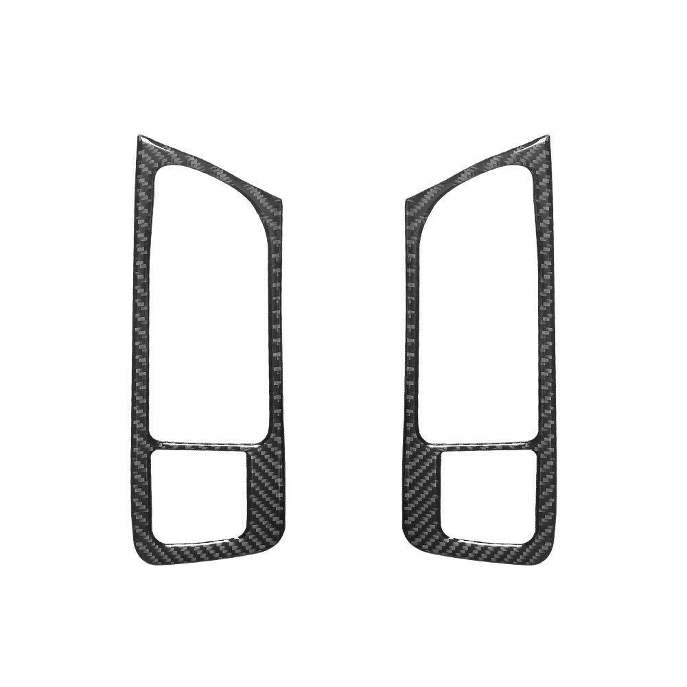 Carbon Fiber Cigarette Lighter Panel Trim for Subaru Outback Legacy 2015-2017 v
