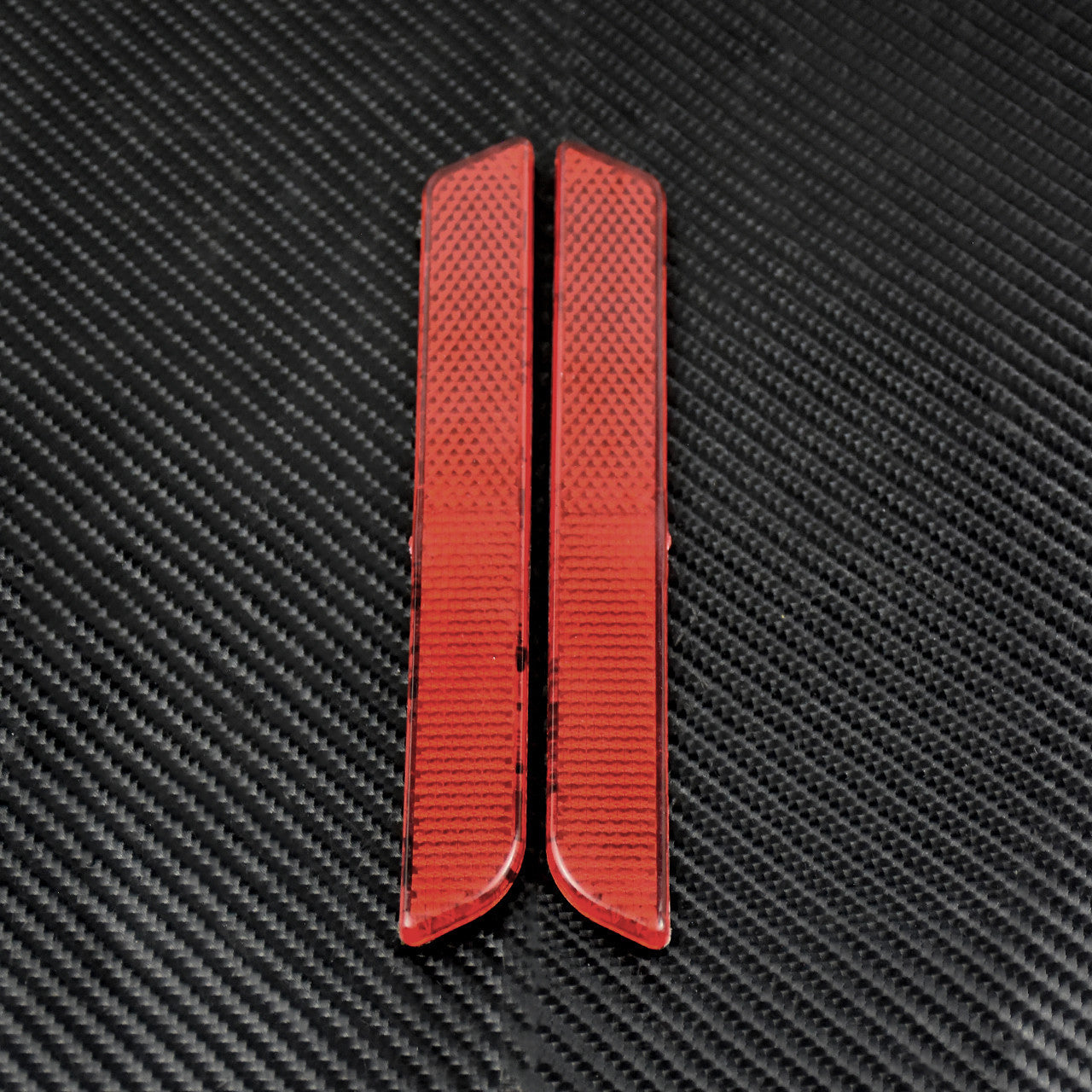 Red Reflector Saddlebag Latch Visibility Fit for Harley Touring FLT 1994-2013 Q