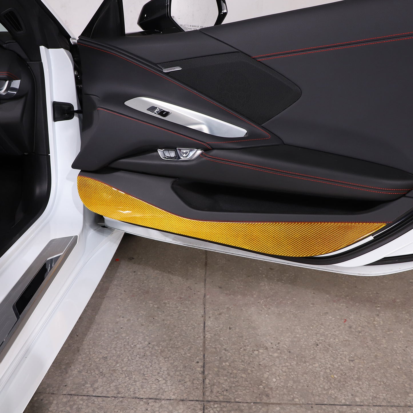 Gloss Black Protective Cover Trim Body Door Handle Bowl Cover Trim for 2014-19 for Corvette C7- v