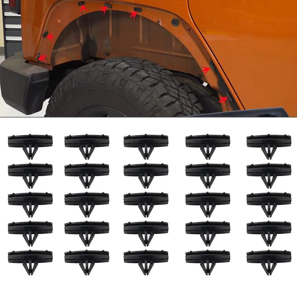 25PCS Car Fender Flare  Rocker Moulding Clips 68039280AA for Jeep for Wrangler JK