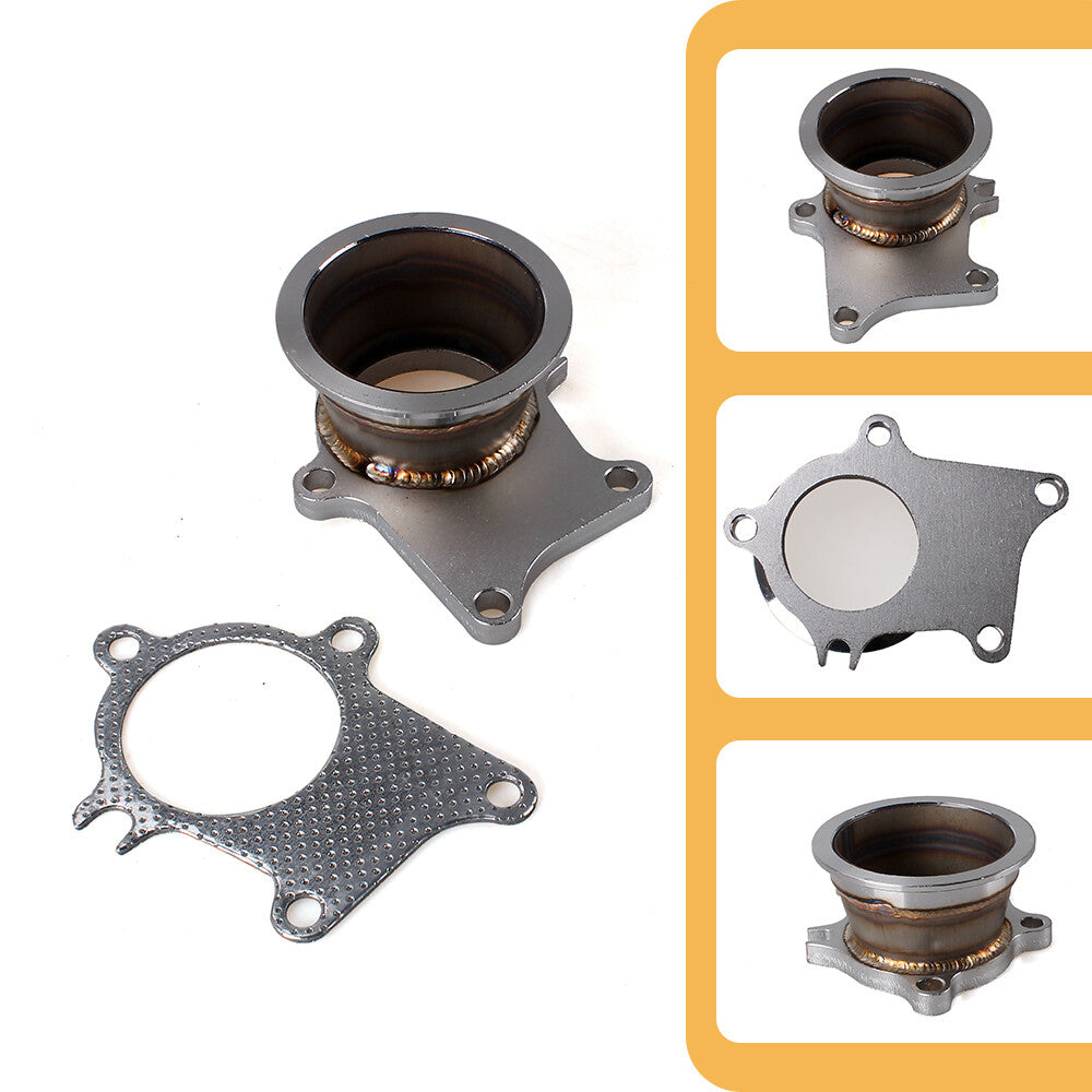 For T3 T4 Turbo 5 Bolt Flange to 3 Inch 76mm V-Band Adapter Q
