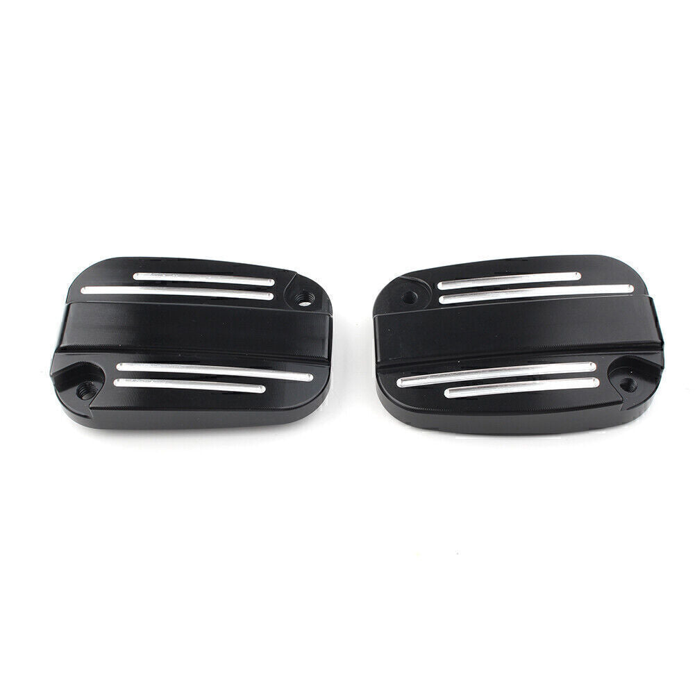 for Harley Touring Street Road Glide Left& Right Brake Master Cylinder Cover Cap Q