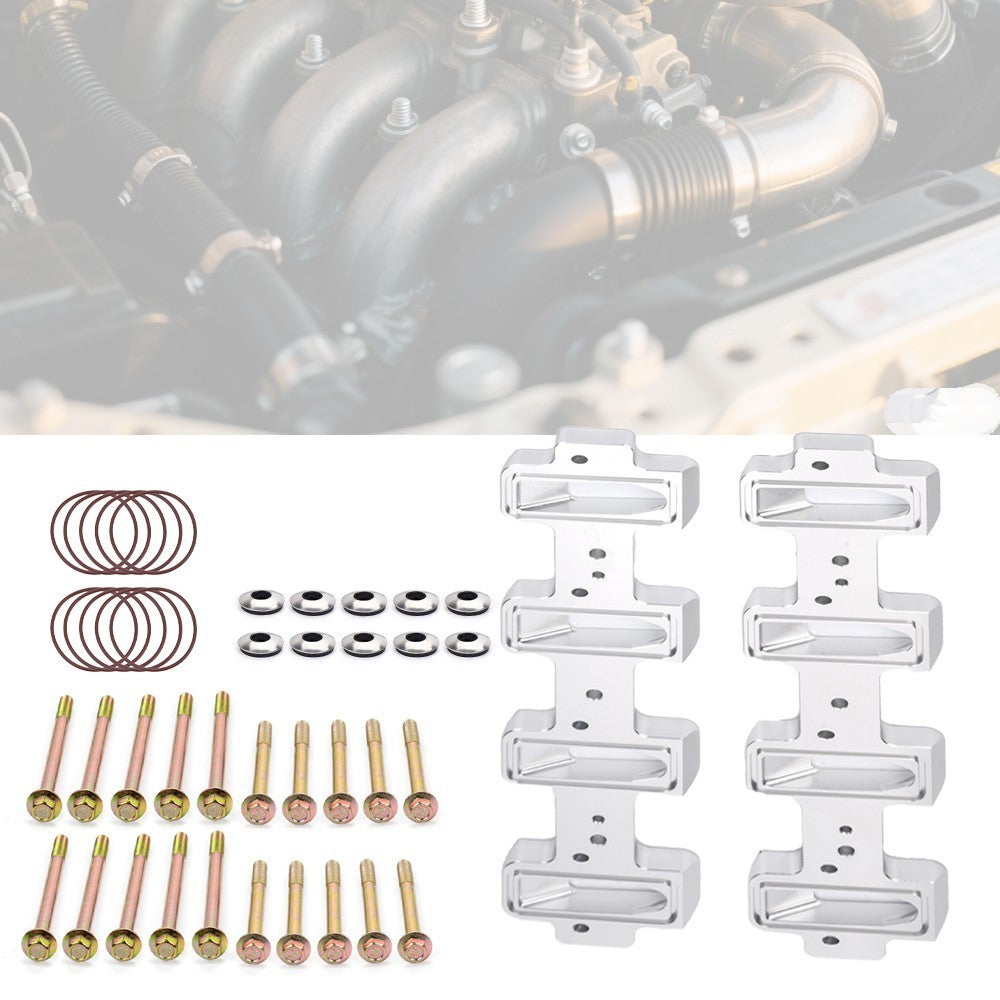 For LS Cathedral Port Cylinder Head to Rectangle Port Intake Manifold Adapters Q