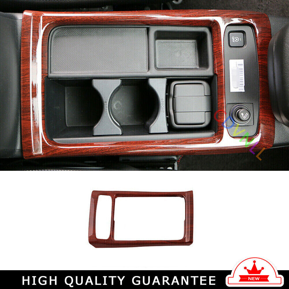 Console Gear Shift Water Cup Panel Trim for Honda CR-V 12-2016 Peach Wood Grain