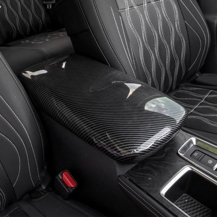 Carbon Fiber Central Storage Box Decor Cover 1pc for Nissan Altima 2019-2024