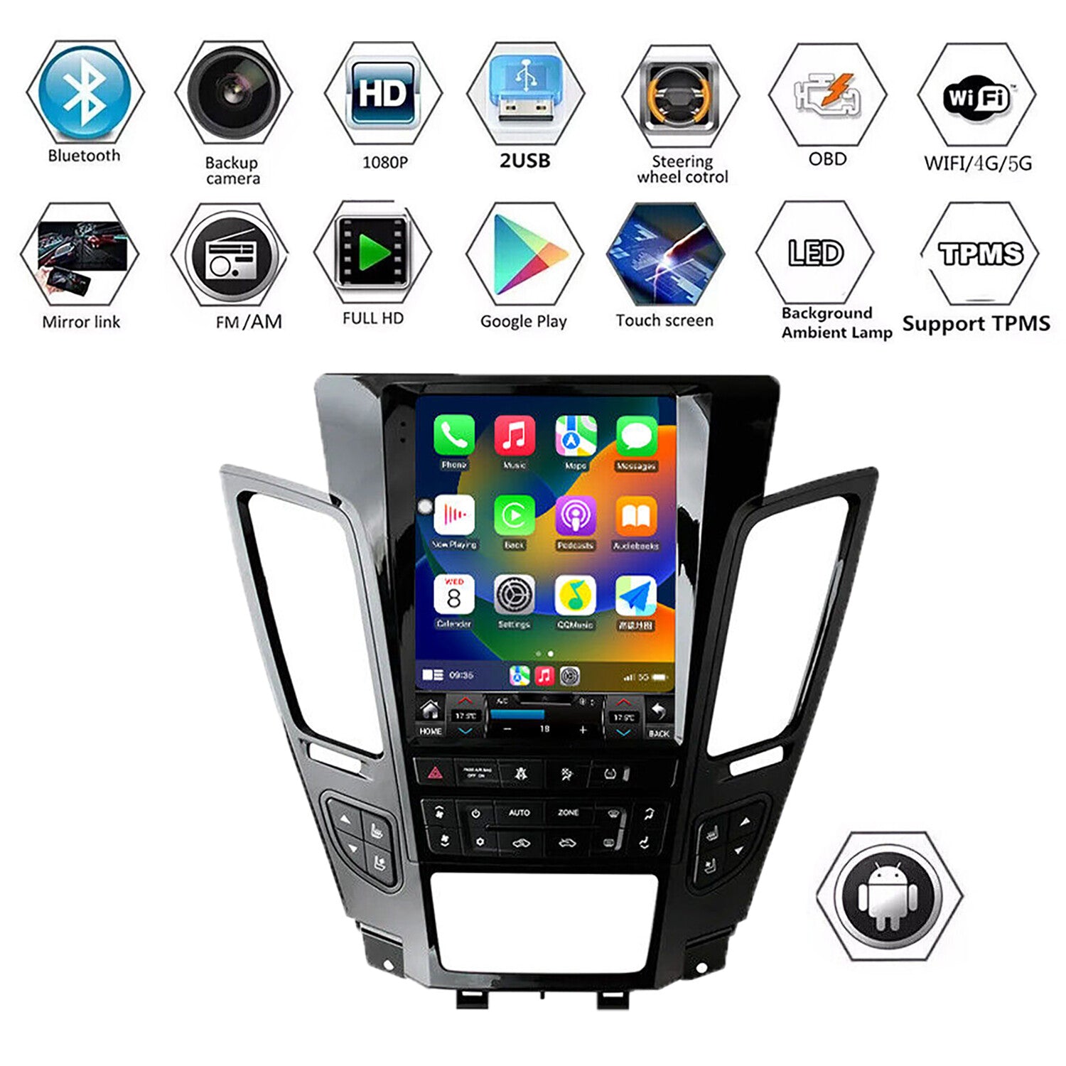 CarPlay radio multimedia player for Cadillac CTS 07-12 Android 11 GPS stereo