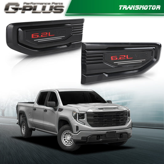 Select 2019-2024 for GMC for Sierra 1500 6.2L Fender Vent (US/Taiwan ID: 86532094) - Black Mud