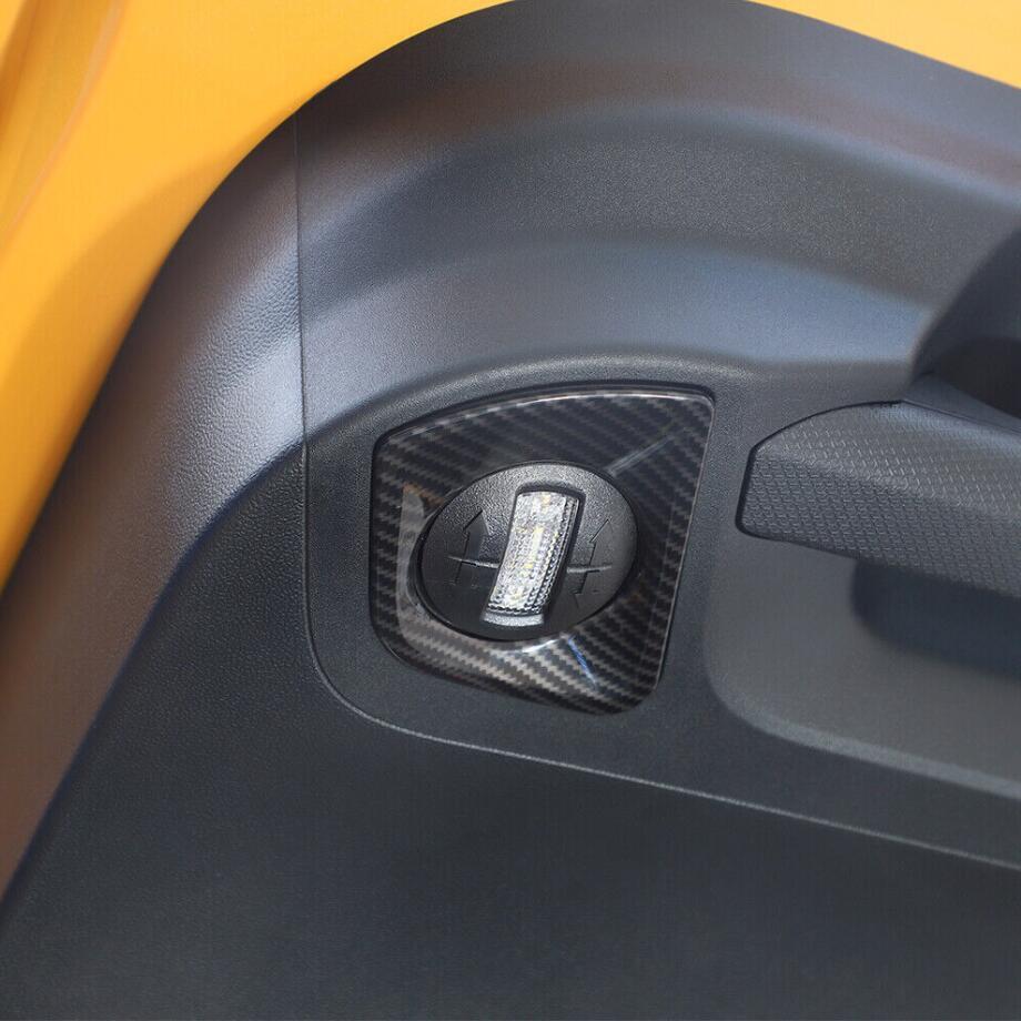 For 2021 - 2024 Bronco Sport Carbon Fiber Tailgate Reading Light Trim Cover v