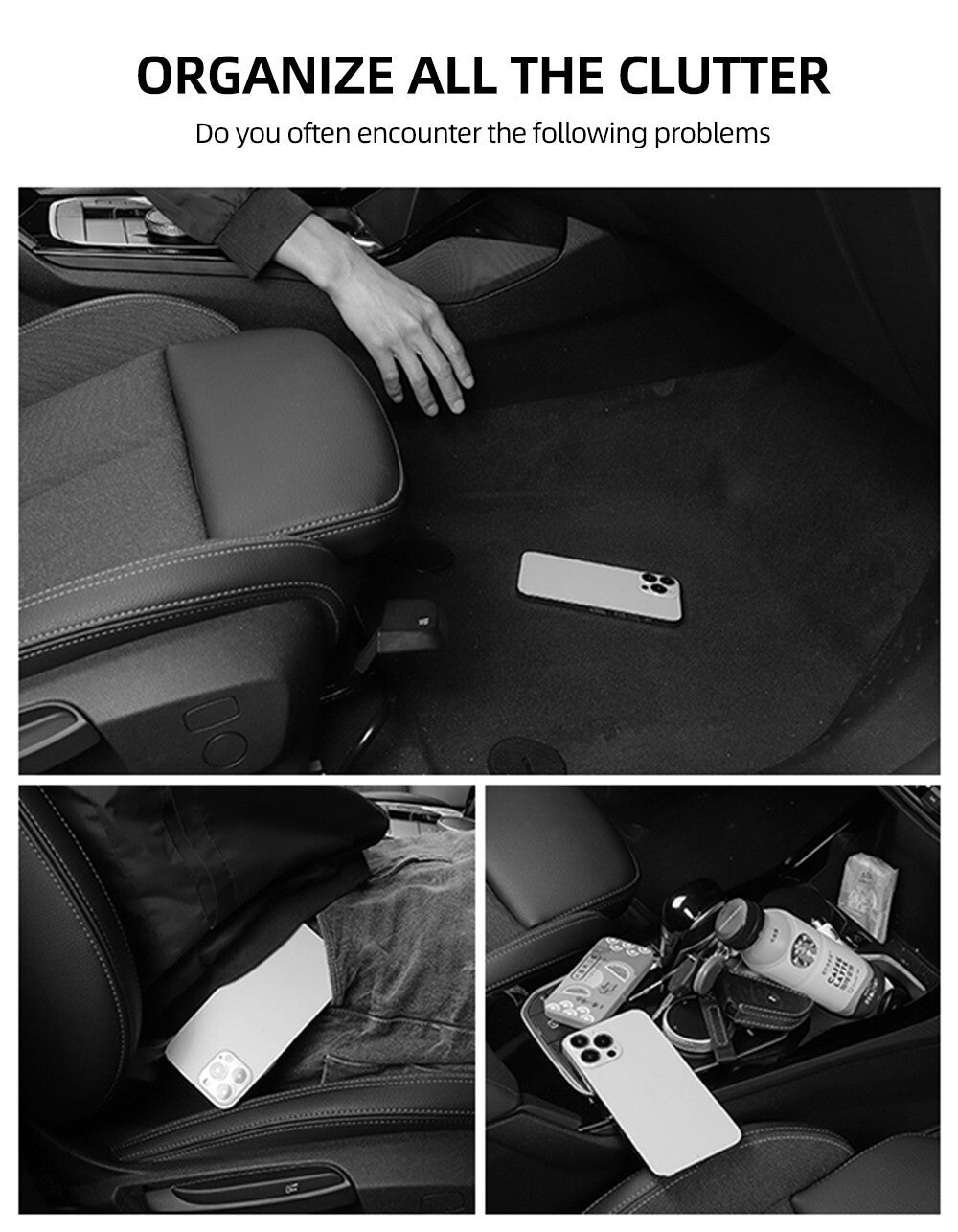 1x Car Van for Seat Gap Catcher Filler Storage Box Pocket Organizer Holder Decor
