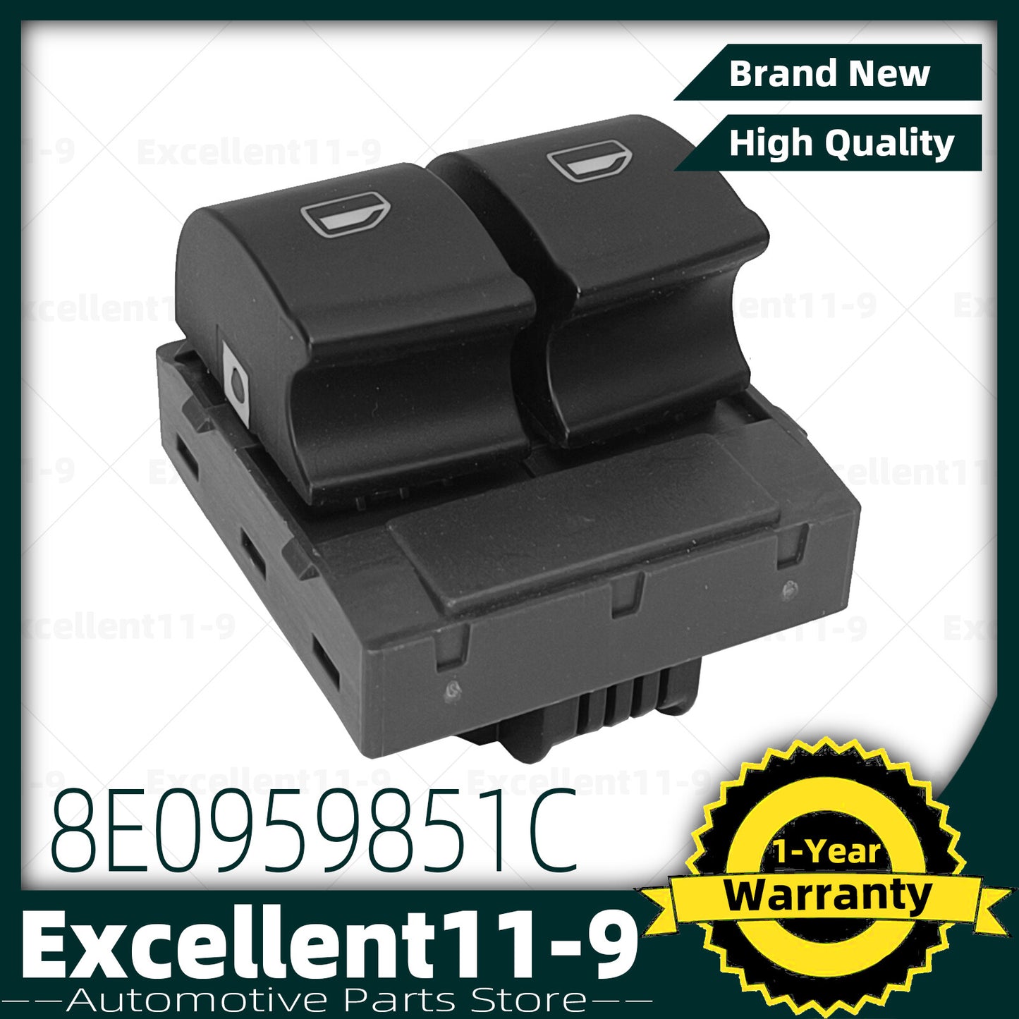 Driver's side front left driver's window switch for Audi TT R8 TTRS 8E0959851C- n