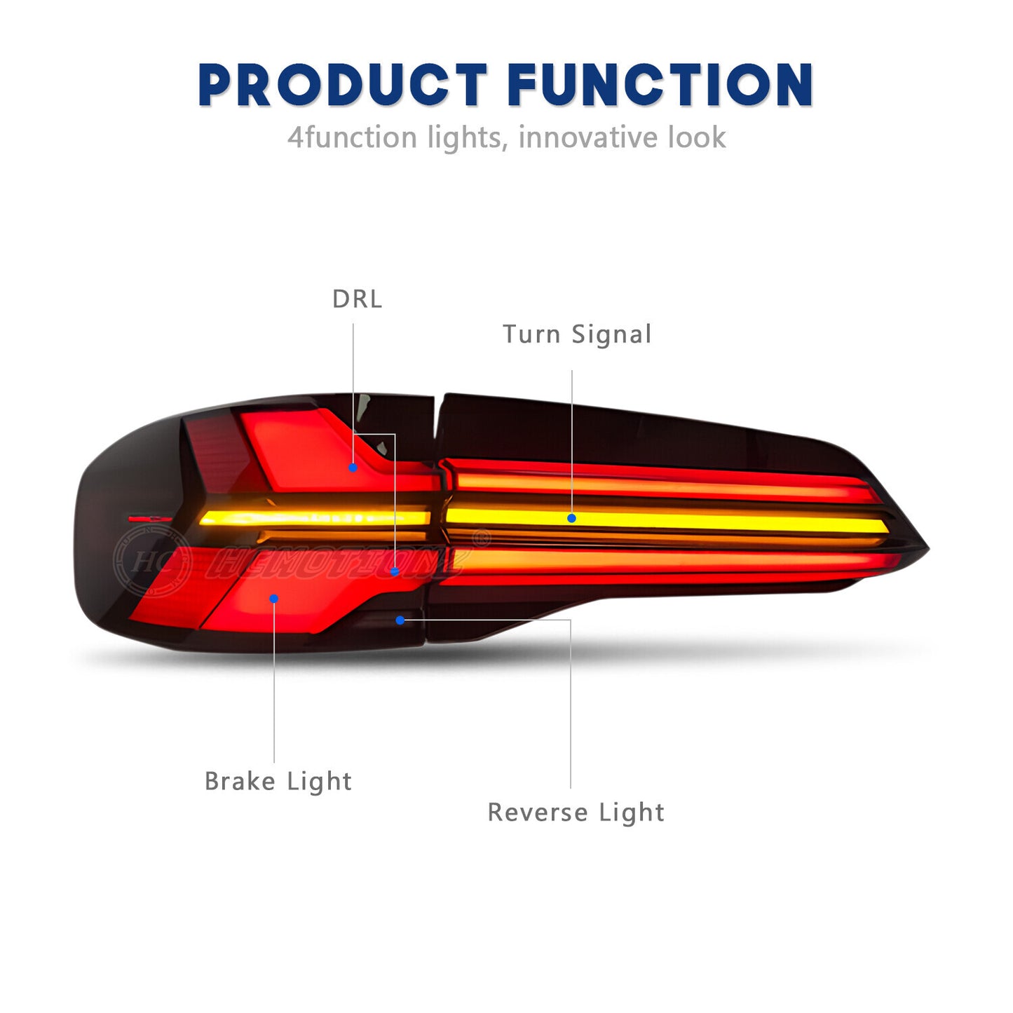 Smoked LED taillight kit for BMW X5 G05 2018 - 2023 (Animation sequence -)