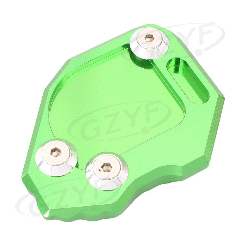 Motorcycle Kickstand Side Stand Plate Pad Fit for BMW F800GS 2008 - 2014 Green Q
