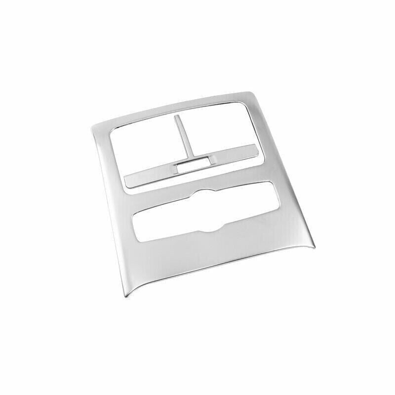 for Audi A6 2008-2011 Silver Steel Inner Rear Anti-Kick Panel Air Outlet Trim 2P