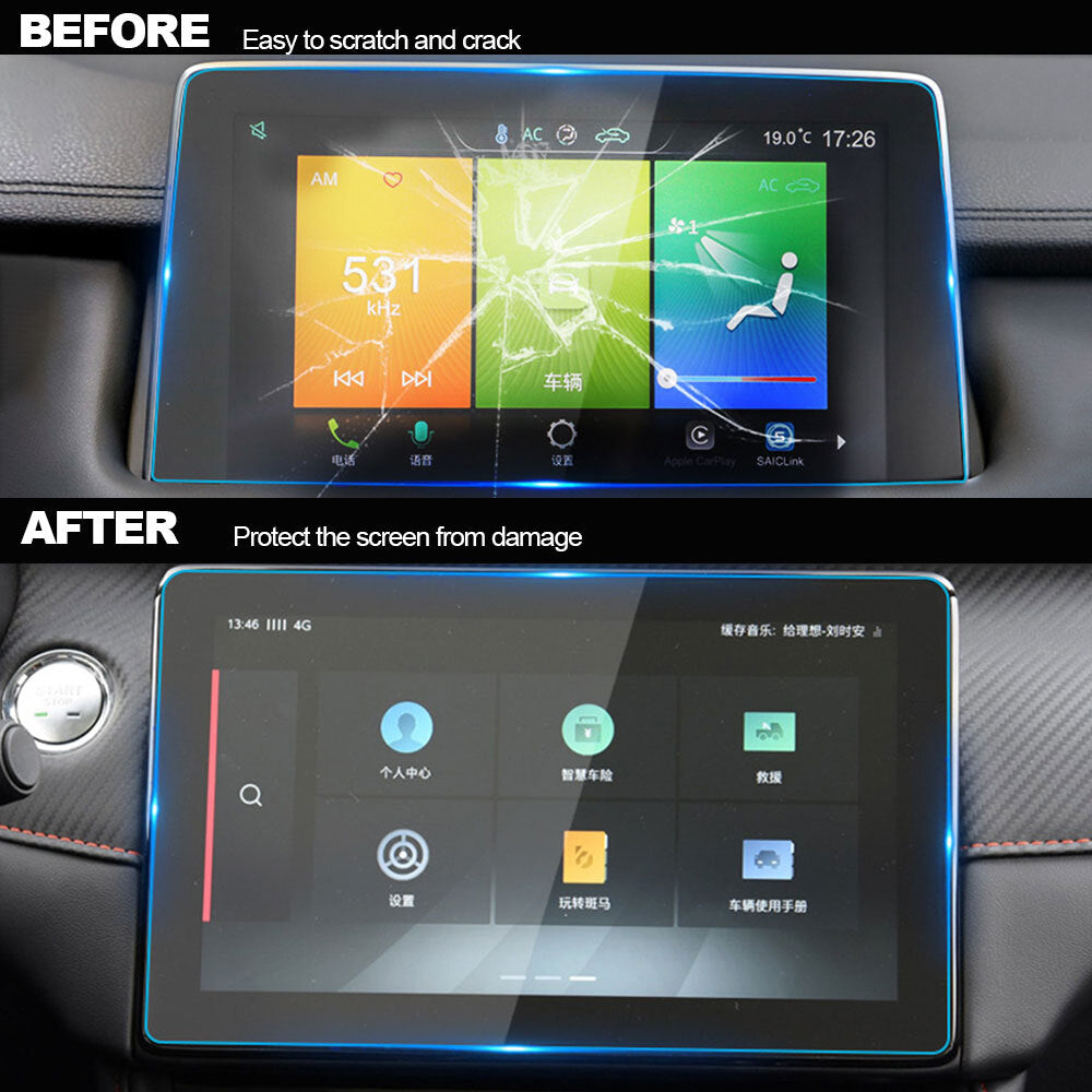 Tempered glass screen protector for MG ZS 2017-2020 car GPS dashboard screen protector. n