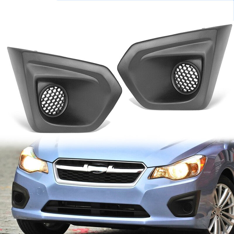 1 Pair New Front Fog Lamp Frame Cover Bezel Cover for Subaru Impreza 2012-2014 v