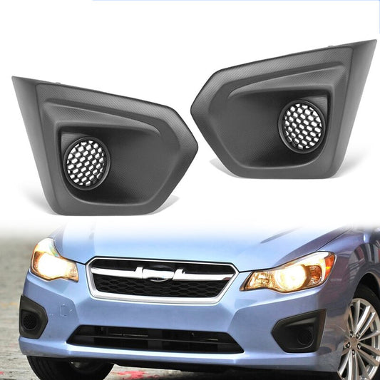 1 Pair New Front Fog Lamp Frame Cover Bezel Cover for Subaru Impreza 2012-2014 v