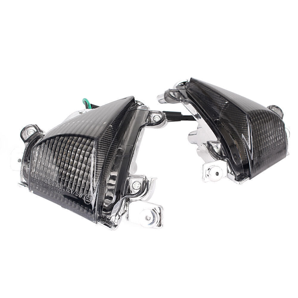 Indicator Turn Signal Blinker Lamp Smoke Lens For Fit for Kawasaki ZX10R 04-05