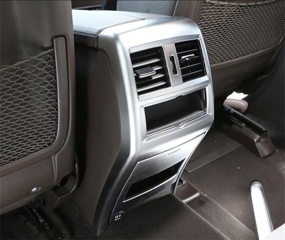 Rear Air Vent Outlet Panel Trim for Mercedes-Benz GL GLE GLS ML13-19 ABS Silver