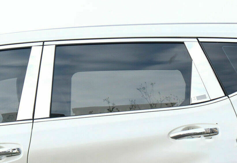 8p for Nissan Rogue 2014-2020 Stainless Chrome Window BC-Pillar Posts Cover Trim