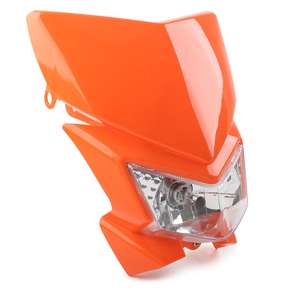 Frontscheinwerfer Verkleidung f¨¹r Mx Enduro Dirt Trail Bikes 250cc Orange