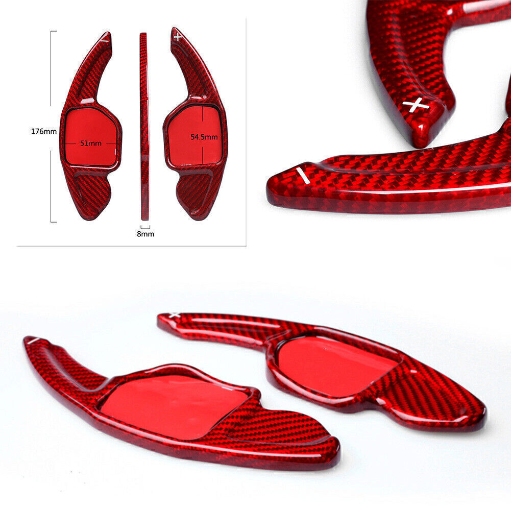 Fit for Audi A4L S6 for A5 Car Steering Wheel Paddle Gear Shifter Extension Carbon Fiber