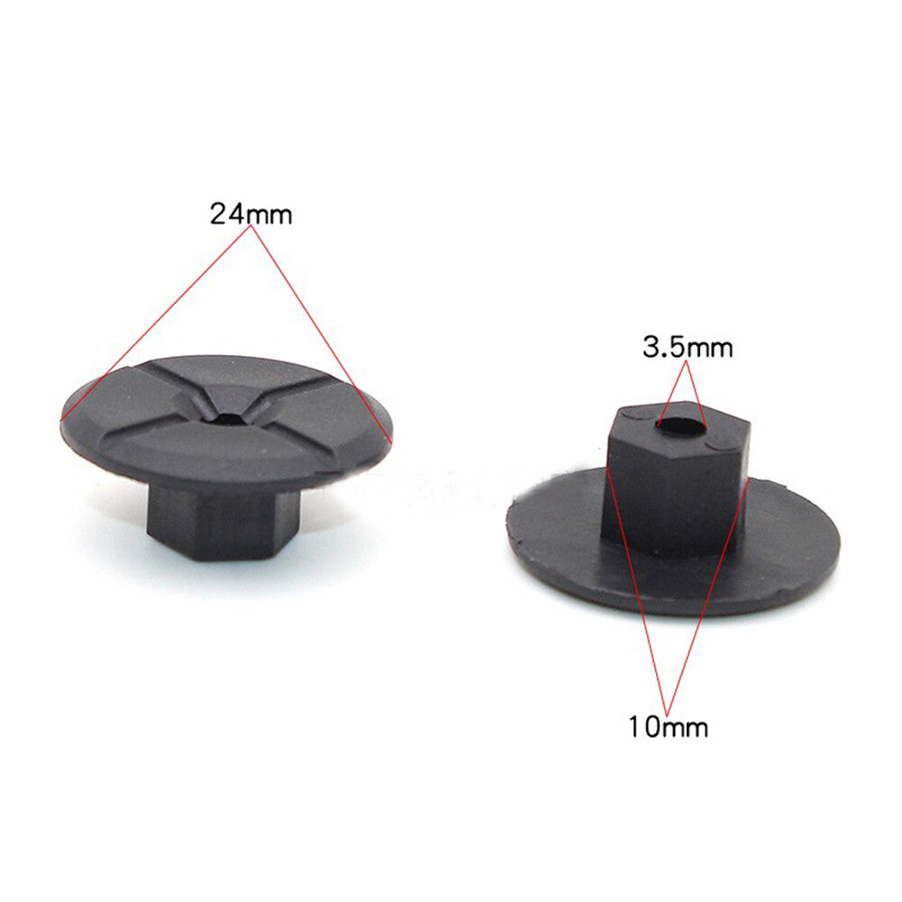5 Car Underbody Shields Mudguard Panel Fastener Clips for Mercedes-Benz