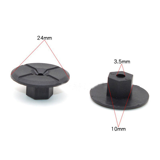 5 Car Underbody Shields Mudguard Panel Fastener Clips for Mercedes-Benz