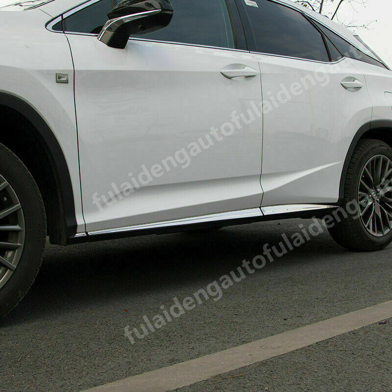 for Lexus RX350 RX450H 2016-2021 Chrome Body Side Door Molding Strips Cover Trim