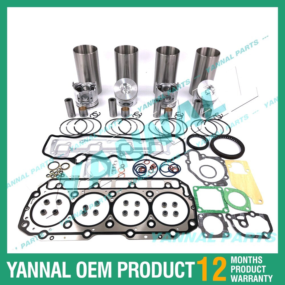4TNV94 16V Overhaul and Rebuild Kit with Complete Gaskets for Yanmar Diesel Engines