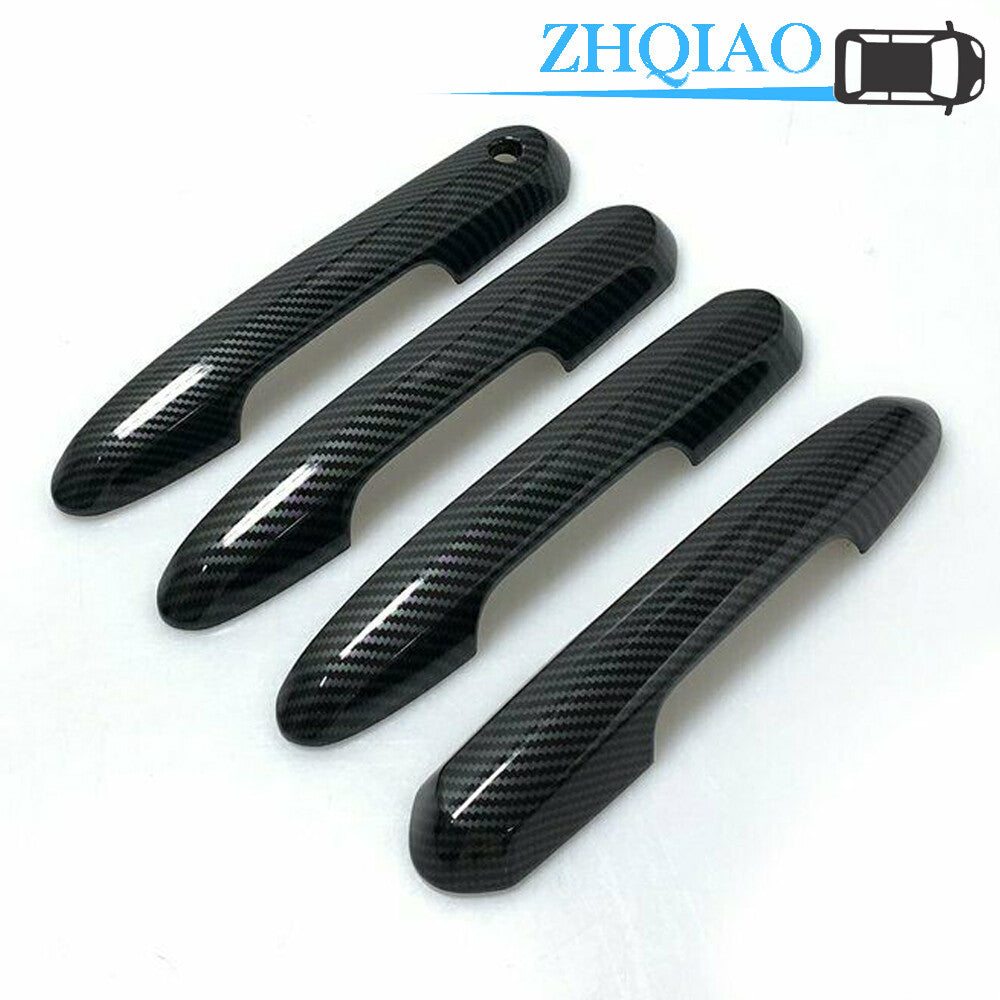 New Carbon Fiber Style Door Handle Cover Trim Fits for Toyota RAV4 2019 2020