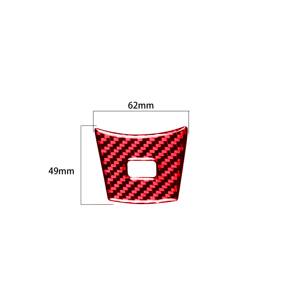Red Carbon Fiber Steering Wheel Lower Cover Trim for BMW 6Series M6 2004-2010