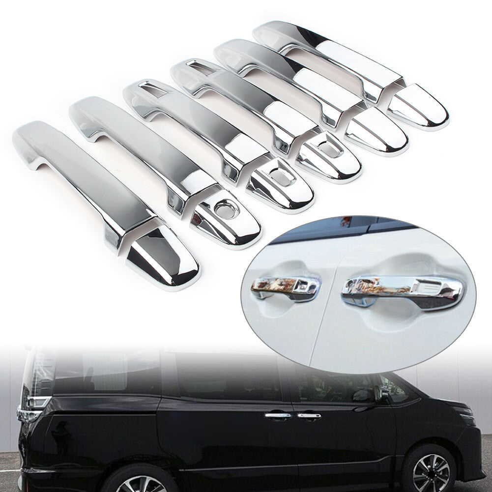 Car Door Handle Cover Grab Holder Trim for Toyota Voxy Noah R80 2014-2018