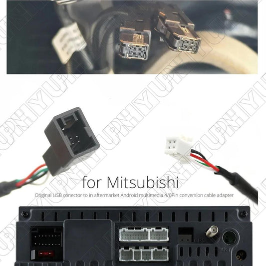 for Mitsubishi for Pajero USB to Aftermarket Android Player Conversion Cable Adapter
