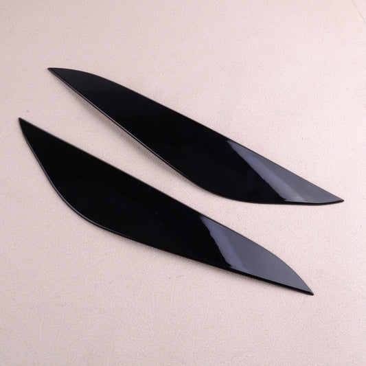 1 pair Car Headlight Eyebrow Eyelid Trim Cover Fit for Tesla Model 3 2017-2020