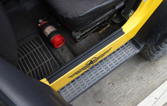 Rubber Door Sill Protector for 1997-2006 for Jeep for Wrangler TJ Entry Guard Trim Cover