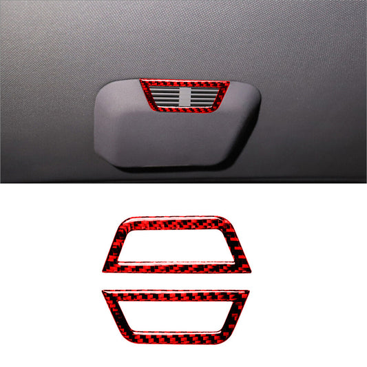 Red Carbon Fiber Rear Roof Air Vent Cover Trim for BMW 3Series E46 1998-2005