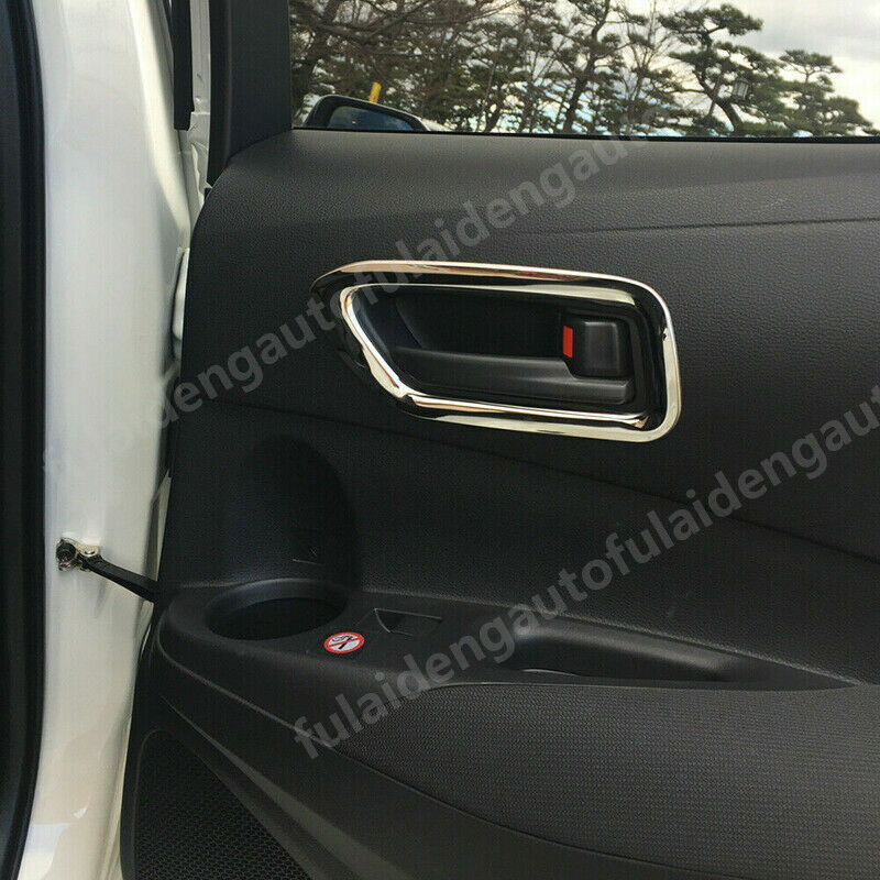 For 2019-2022 for Toyota for Corolla Silver Titanium Inner Door Handle Bowl Frame Trim