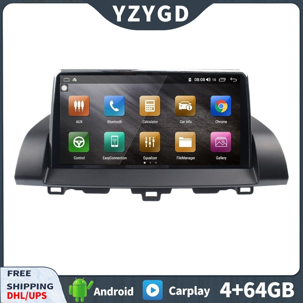 for Honda for Accord 10th 2018-2021 Android 2Din Car Radio GPS Receiver 64GB Screen