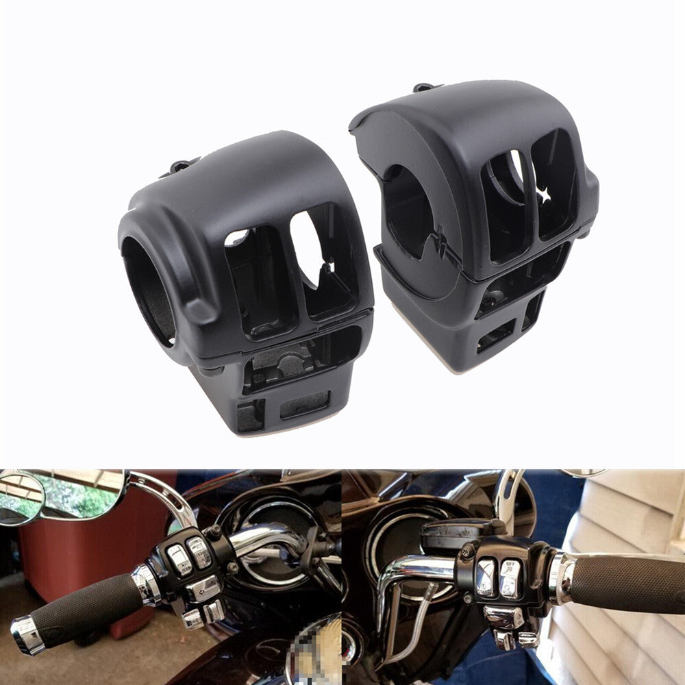 Black Hand Control Switch Housing Cover for Harley Electra Glide FLHTCU 96-2013 Q
