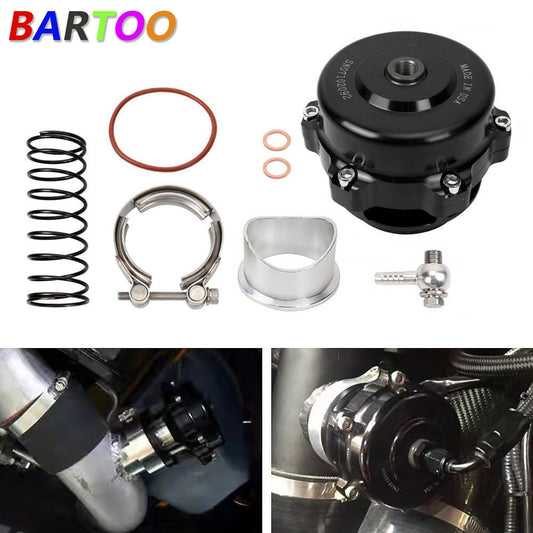 50mm Turbocharger V-Band Blow Off Valve 35psi Boost BOV Aluminum Clamp Spring Q