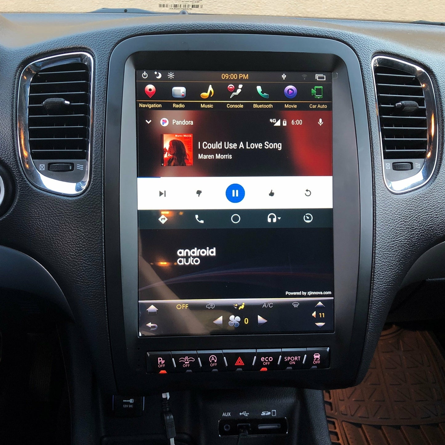 12.1¡± Android 9.0 GPS Radio Vertical Screen Carplay for Dodge Durango 2014-2020