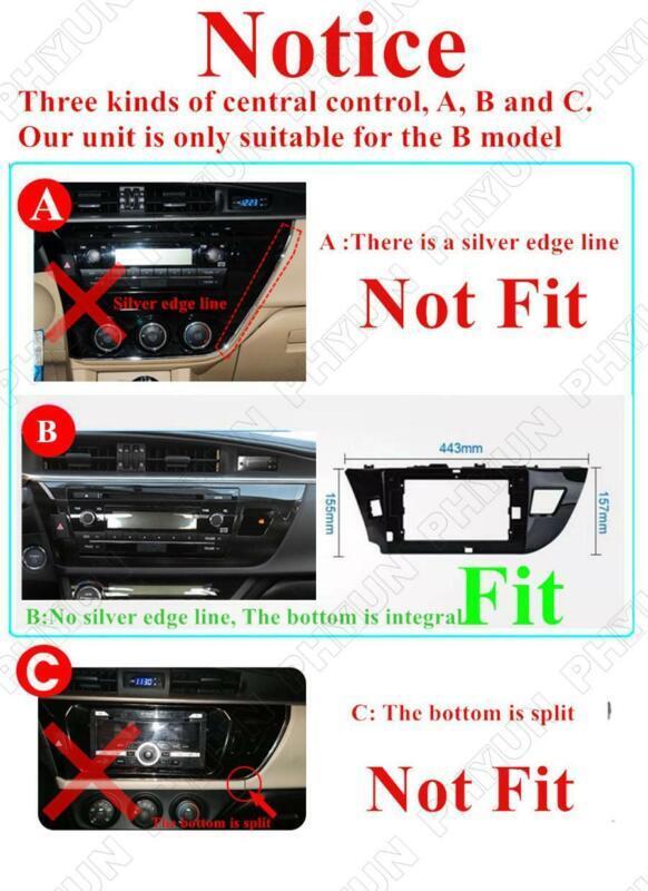 10.1-inch Vertical Stereo Radio for Corolla 2014-2016 with GPS Navigation and Android 10.1- n