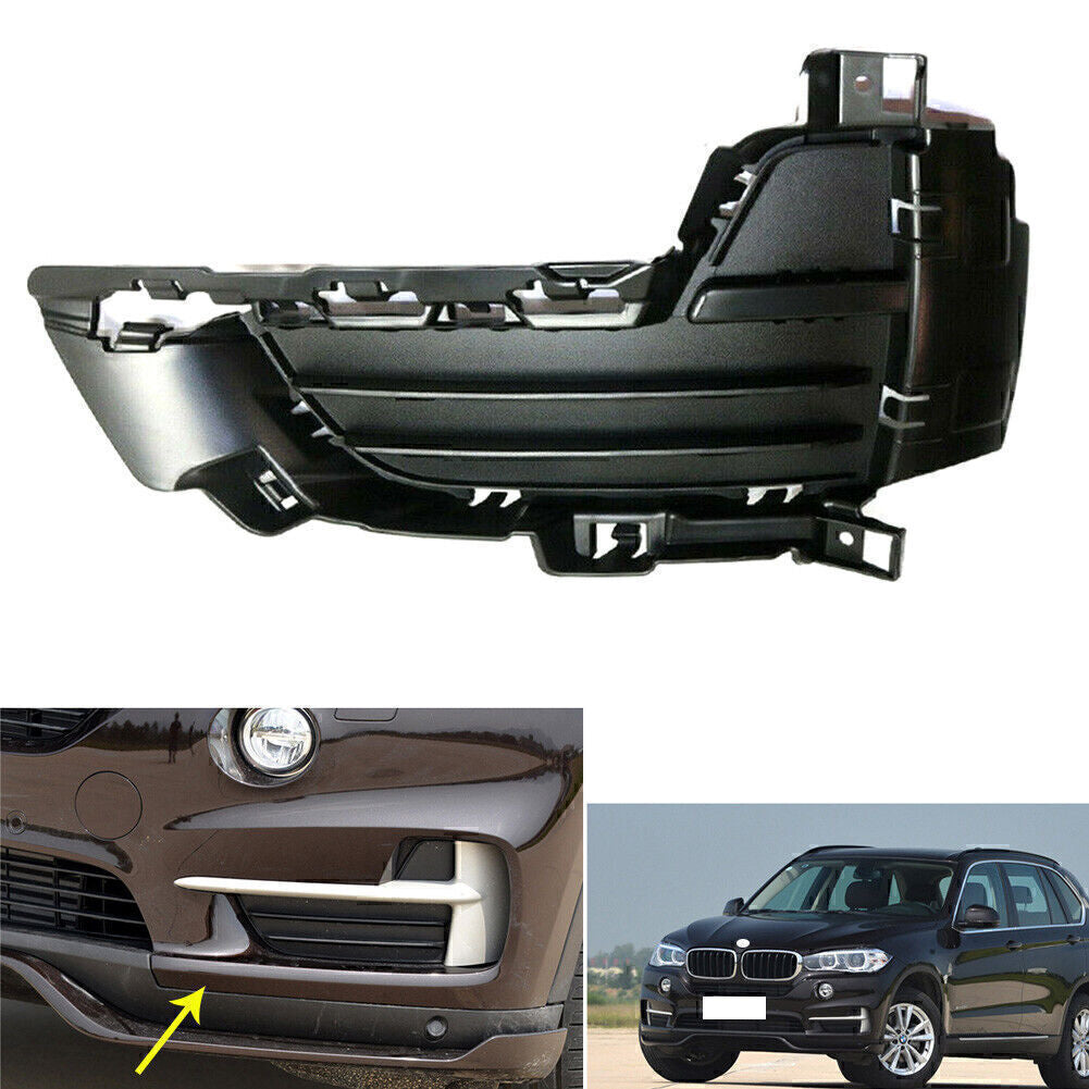 Left Front Bumper Lower Grille Textured Closed Grid Fit 2014-2017 2015 for BMW X5 F1