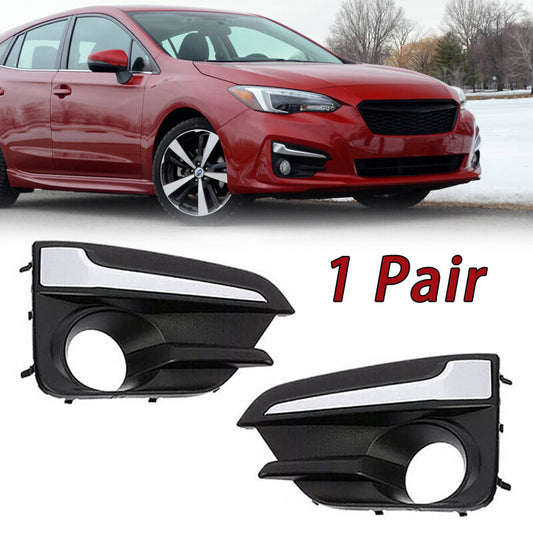 LHRH Front Fog Light Lamp Cover Bezel for Subaru Impreza 2017-2018-2019