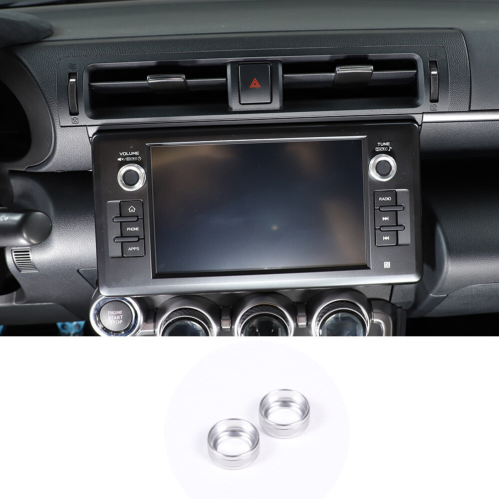 Carbon fiber steering wheel volume button cover decoration for Corvette C7 2014-19 - v